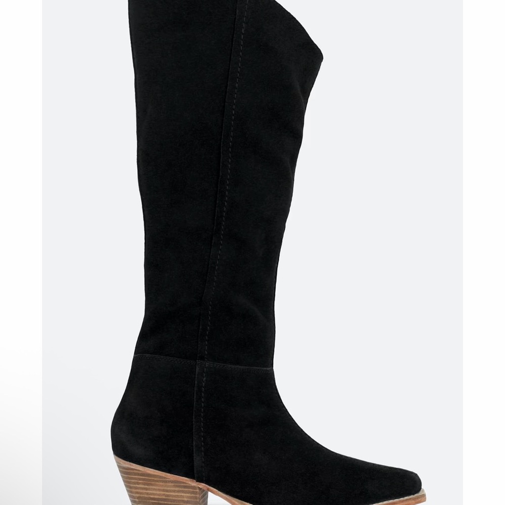 Black Suede Free People Low Sway NEW - Picture 2 of 3